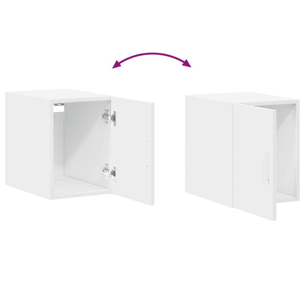 Slim Storage Cabinet White 30x42,5x225 cm Engineered Wood