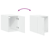 Slim Storage Cabinet White 30x42,5x225 cm Engineered Wood