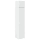 Slim Storage Cabinet White 40x42.5x225 cm Engineered Wood