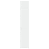 Slim Storage Cabinet White 40x42.5x225 cm Engineered Wood