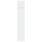 Slim Storage Cabinet White 40x42.5x225 cm Engineered Wood