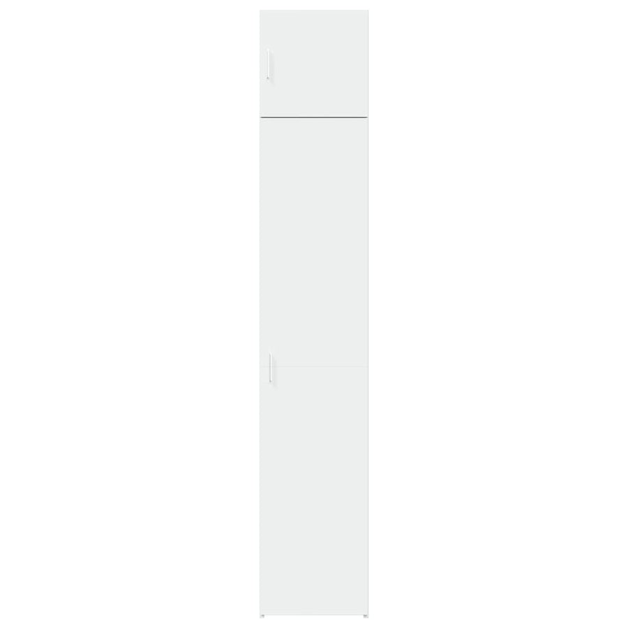 Slim Storage Cabinet White 40x42.5x225 cm Engineered Wood