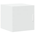 Slim Storage Cabinet White 40x42.5x225 cm Engineered Wood