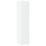 Slim Storage Cabinet White 40x42.5x225 cm Engineered Wood