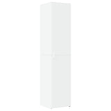 Slim Storage Cabinet White 40x42.5x225 cm Engineered Wood - Rear View