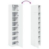 Slim Storage Cabinet White 40x42.5x225 cm Engineered Wood - Extra Image