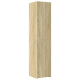 Slim Storage Cabinet Sonoma Oak 40x42.5x225 cm Engineered Wood - Rear View