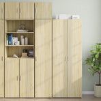 Slim Storage Cabinet Sonoma Oak 40x42.5x225 cm Engineered Wood