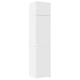 Slim Storage Cabinet White 50x42,5x225 cm Engineered Wood