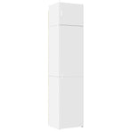 Slim Storage Cabinet White 50x42,5x225 cm Engineered Wood