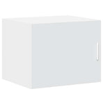 Slim Storage Cabinet White 50x42,5x225 cm Engineered Wood