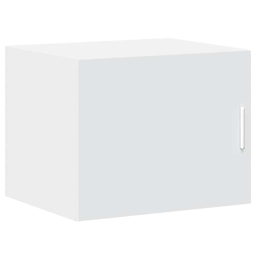Slim Storage Cabinet White 50x42,5x225 cm Engineered Wood