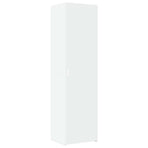 Slim Storage Cabinet White 50x42,5x225 cm Engineered Wood