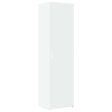Slim Storage Cabinet White 50x42,5x225 cm Engineered Wood - Rear View