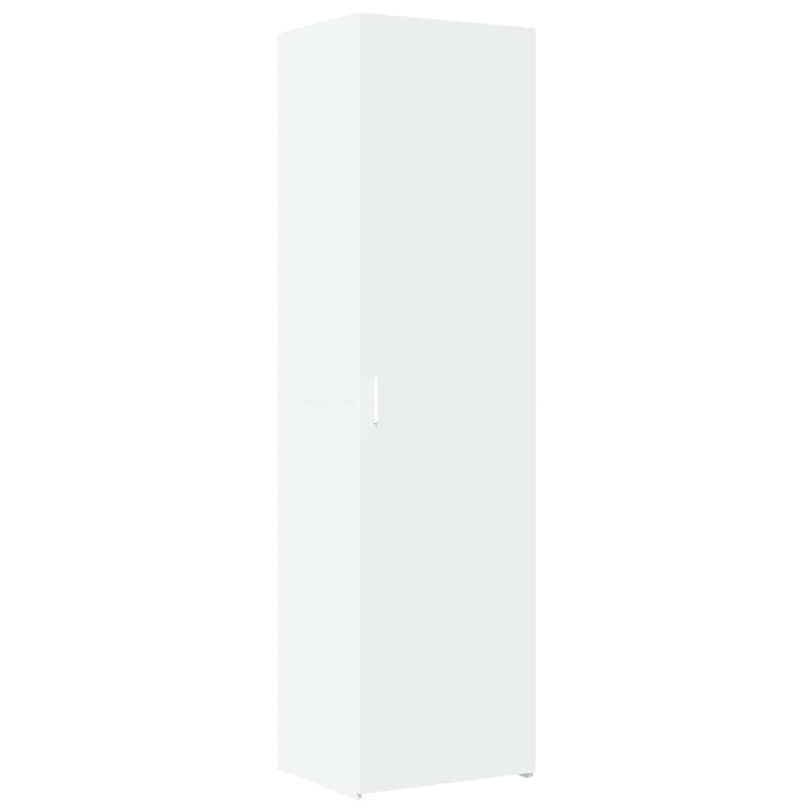 Slim Storage Cabinet White 50x42,5x225 cm Engineered Wood