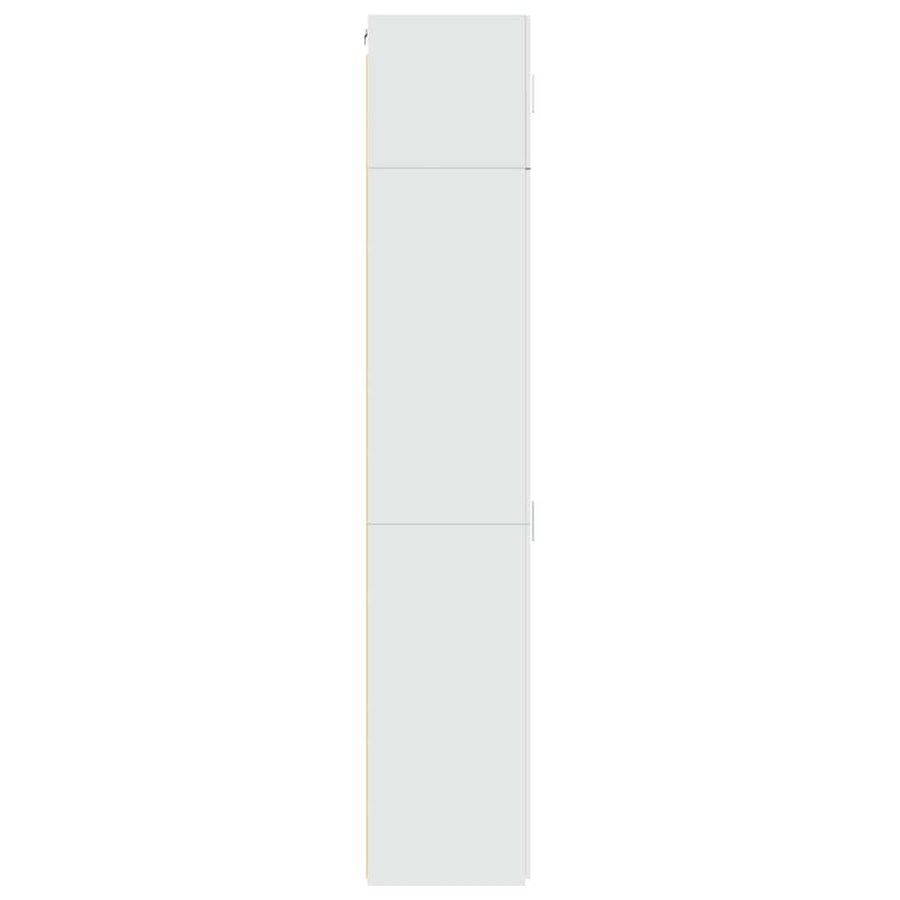 Slim Storage Cabinet White 50x42,5x225 cm Engineered Wood