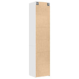 Slim Storage Cabinet White 50x42,5x225 cm Engineered Wood