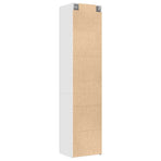 Slim Storage Cabinet White 50x42,5x225 cm Engineered Wood