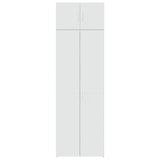Storage Cabinet White 70x42.5x225 cm Engineered Wood - Top-Down View