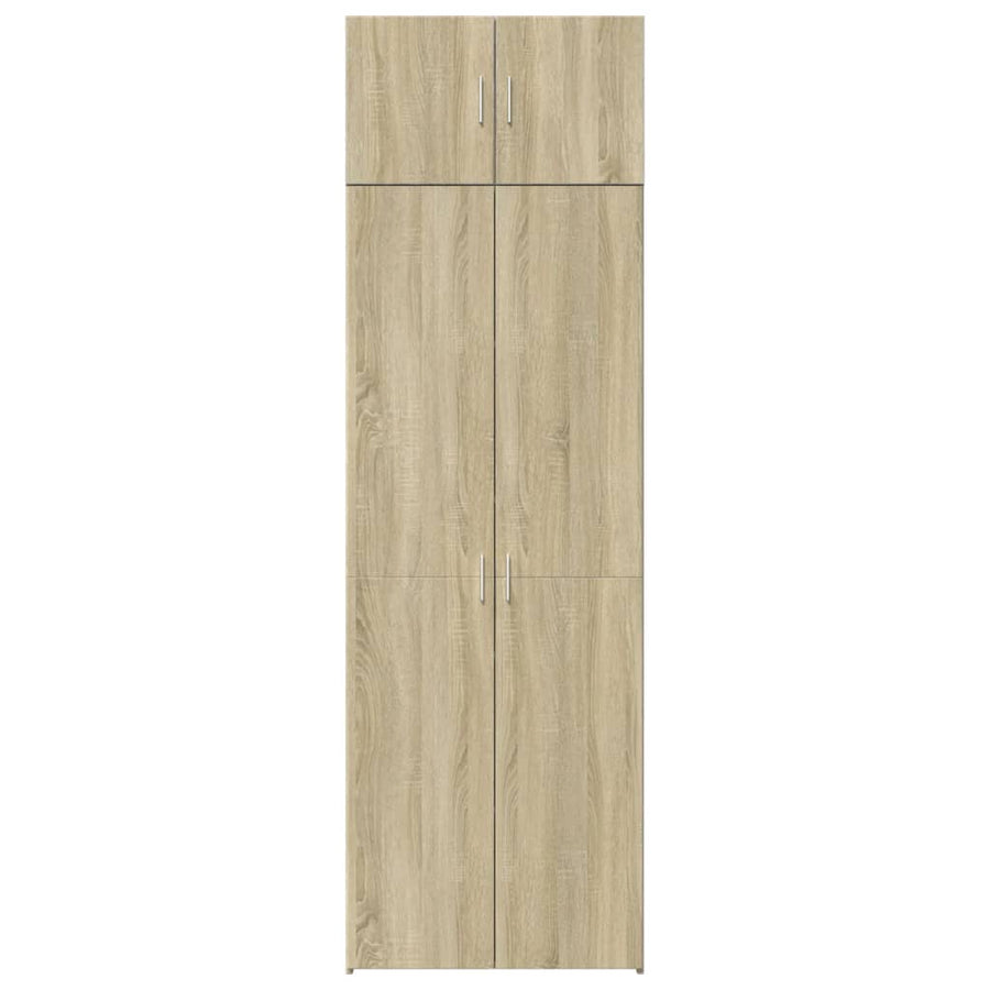 Storage Cabinet Sonoma Oak 70x42.5x225 cm Engineered Wood