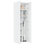 Storage Cabinet White 70x42.5x225 cm Engineered Wood - Side View