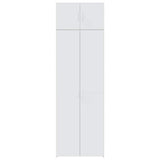 Storage Cabinet White 70x42.5x225 cm Engineered Wood