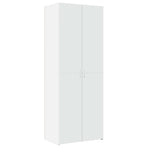 Storage Cabinet White 70x42.5x225 cm Engineered Wood