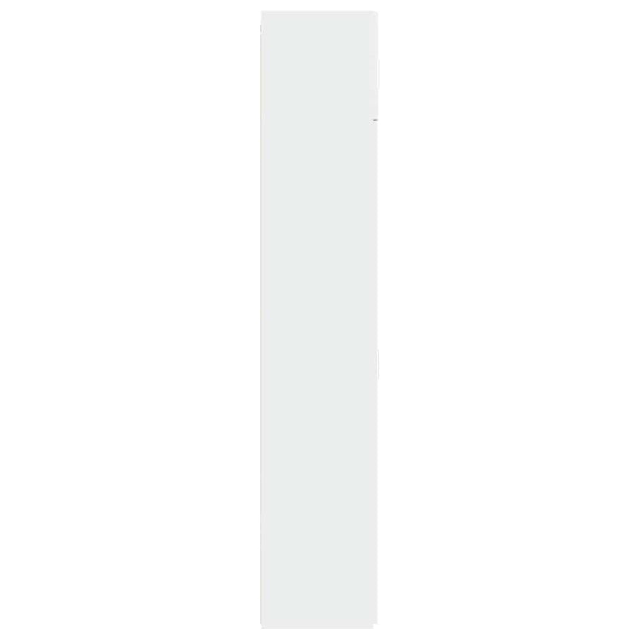 Storage Cabinet White 70x42.5x225 cm Engineered Wood