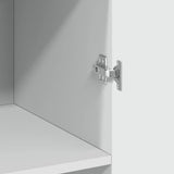 Storage Cabinet White 70x42.5x225 cm Engineered Wood