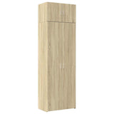 Storage Cabinet Sonoma Oak 70x42.5x225 cm Engineered Wood - Front View