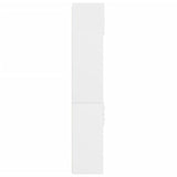 Storage Cabinet White 70x42.5x225 cm Engineered Wood - Close-Up Angle