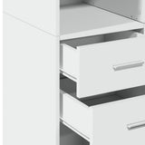 Storage Cabinet White 70x42.5x225 cm Engineered Wood - Extra Image