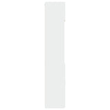 Storage Cabinet White 80x42.5x225 cm Engineered Wood - Close-Up Angle