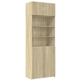 Storage Cabinet Sonoma Oak 80x42,5x225 cm Engineered Wood