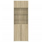 Storage Cabinet Sonoma Oak 80x42,5x225 cm Engineered Wood