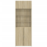 Storage Cabinet Sonoma Oak 80x42,5x225 cm Engineered Wood - Top-Down View