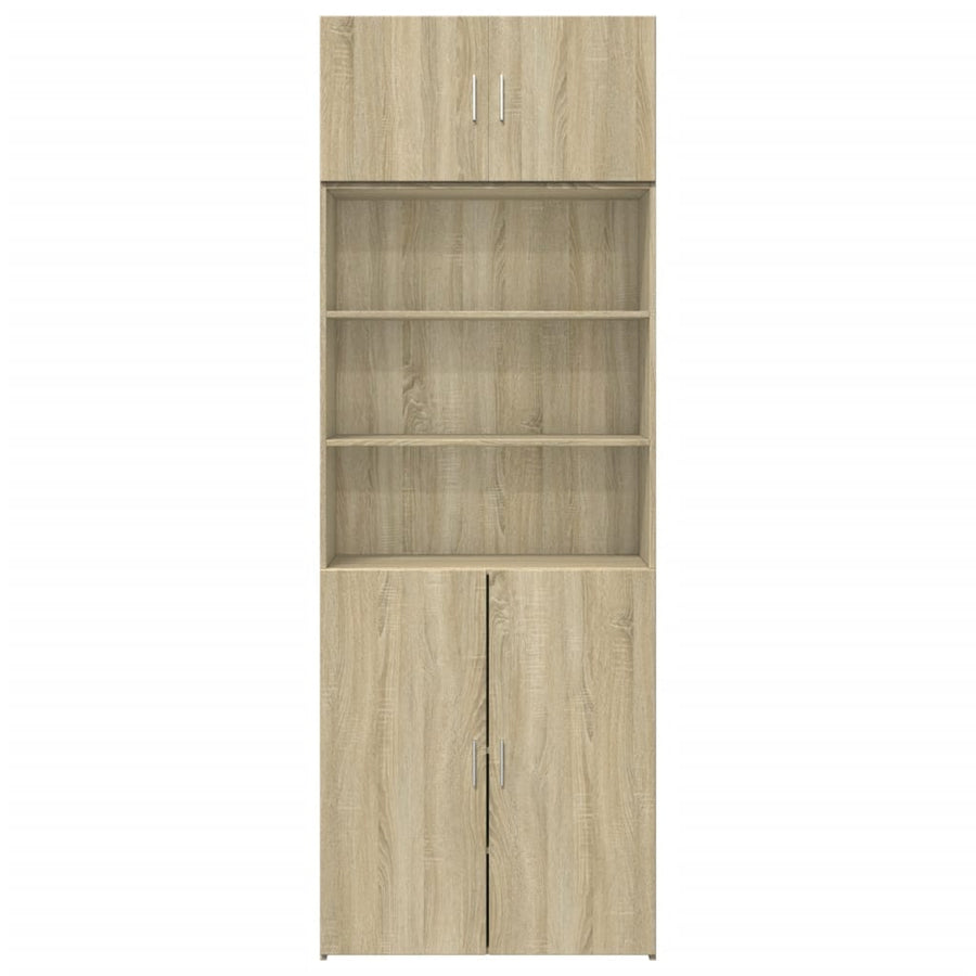 Storage Cabinet Sonoma Oak 80x42,5x225 cm Engineered Wood