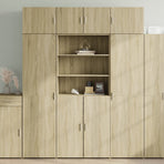 Storage Cabinet Sonoma Oak 80x42,5x225 cm Engineered Wood