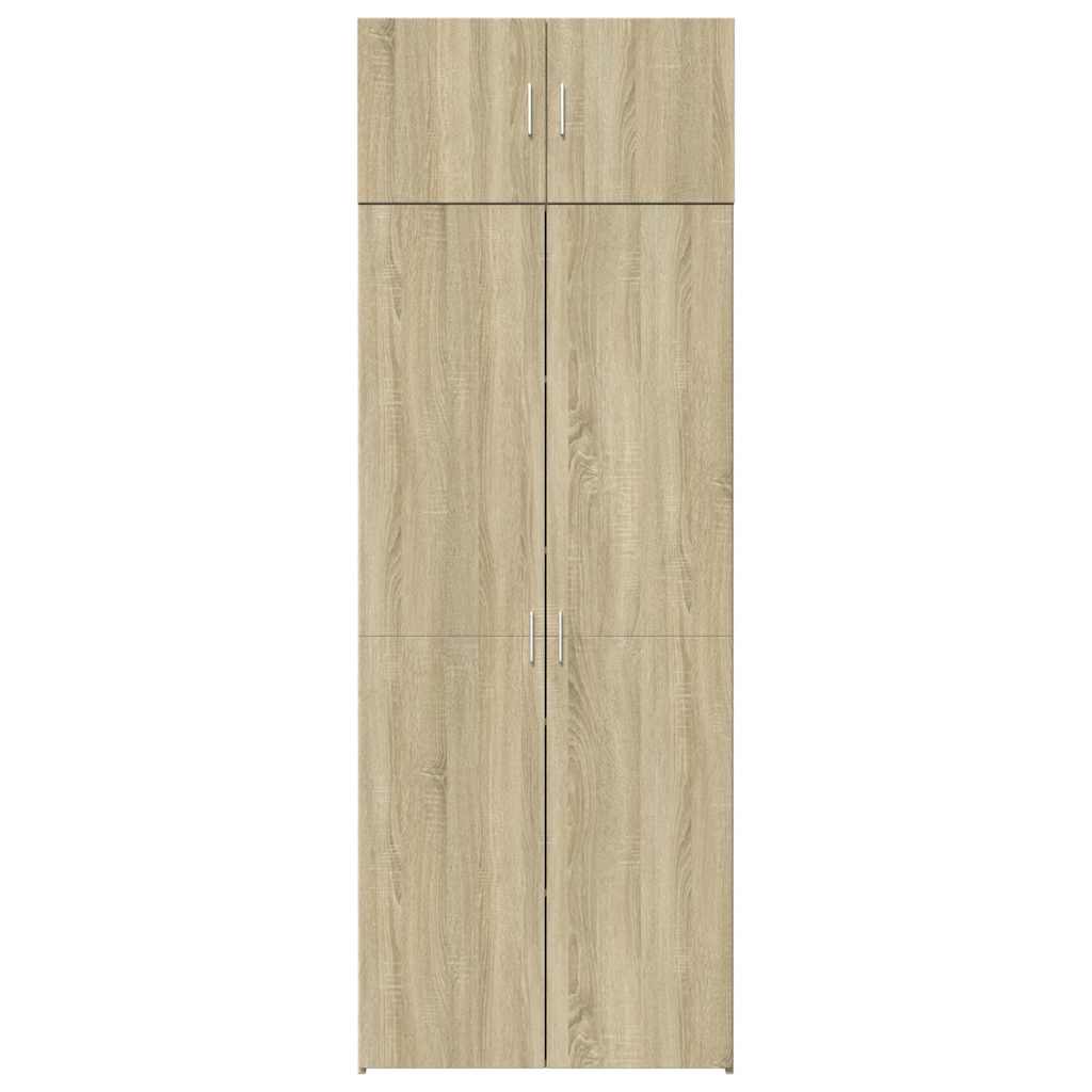 Storage Cabinet Sonoma Oak 80x42,5x225 cm Engineered Wood