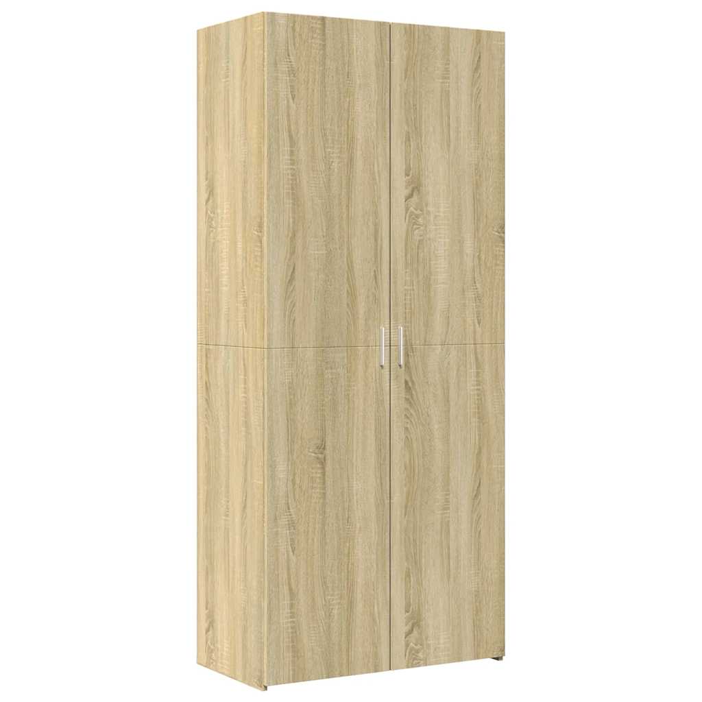 Storage Cabinet Sonoma Oak 80x42,5x225 cm Engineered Wood