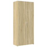Storage Cabinet Sonoma Oak 80x42,5x225 cm Engineered Wood
