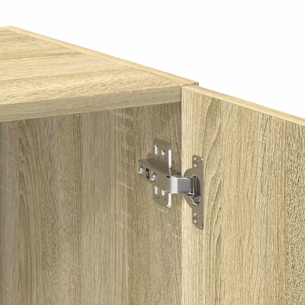 Storage Cabinet Sonoma Oak 80x42,5x225 cm Engineered Wood