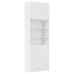 Highboard White 80x42,5x249 cm Engineered Wood