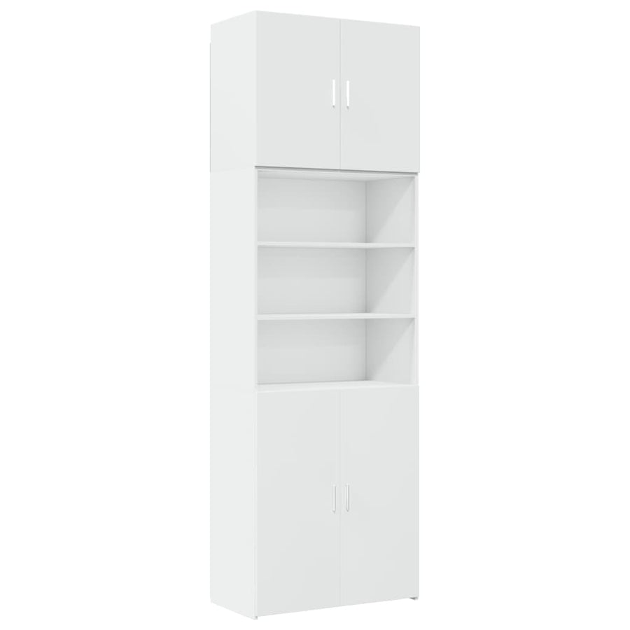 Highboard White 80x42,5x249 cm Engineered Wood