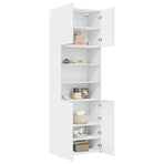 Highboard White 80x42,5x249 cm Engineered Wood