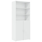 Highboard White 80x42,5x249 cm Engineered Wood