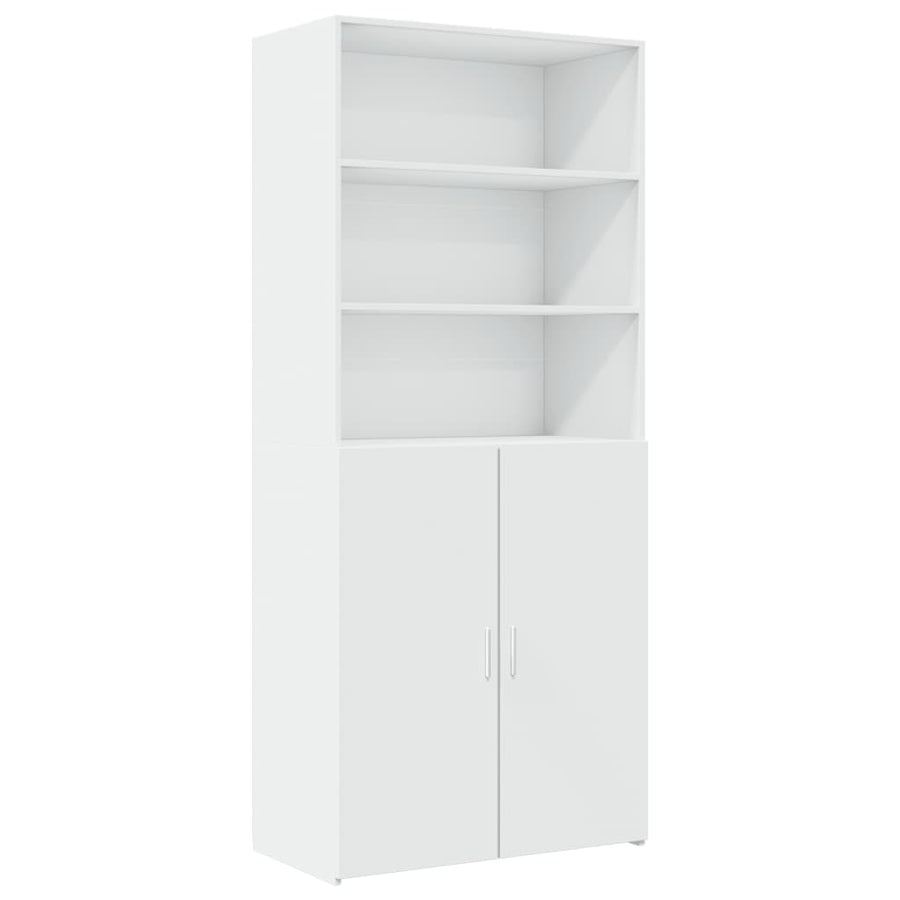 Highboard White 80x42,5x249 cm Engineered Wood