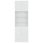 Highboard White 80x42,5x249 cm Engineered Wood
