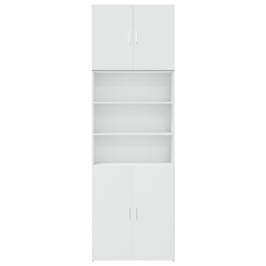 Highboard White 80x42,5x249 cm Engineered Wood