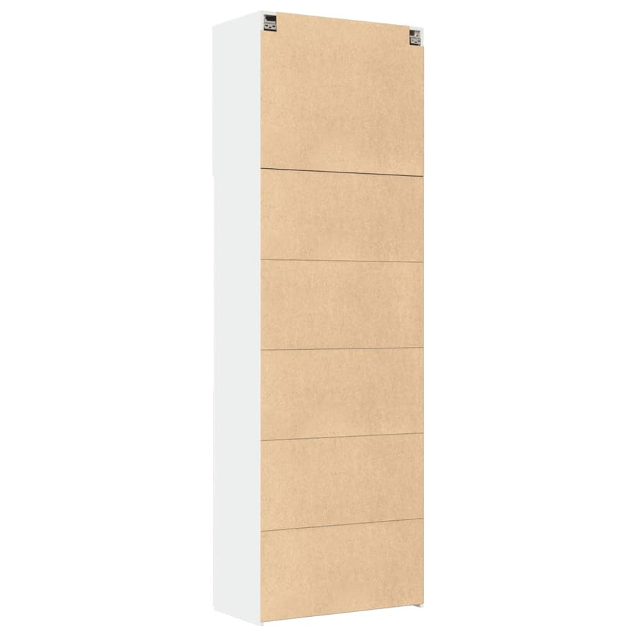 Highboard White 80x42,5x249 cm Engineered Wood